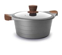 Lacor Stilo Cast Aluminium Casserole, Grey, 20 cm