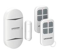 LACORAMO Door Alarm Sensor - Premium Quality - Wireless Magnetically Triggered Window Alarm, 130 db Siren Security Entry Burglar Alert with 2 Remote Controls for Protecting Kids Safety, Home, Shop