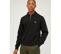Lacoste 1/4 Zip Small Logo Sweat - Black, Black, Size Xl, Men Black