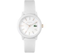 Lacoste Ladies 12:12 Mark White Strap Watch