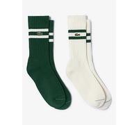 Lacoste 2-Pack Terry Crew Socks, Multi, Size 39-42, Men Print