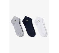Lacoste 3-Pack Ankle Socks, Multi, Size 43-46, Men Print