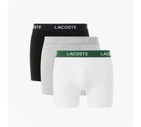 Lacoste 3 Pack Boxer Briefs Mens Boxer Briefs Black/White/Silver Chine - Medium