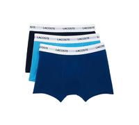 Lacoste 3-Pack Boxer Trunks, Blue - X-Large