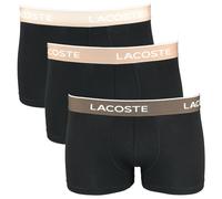 Lacoste 3-Pack Casual Boxer Trunks, Black - XX-Large