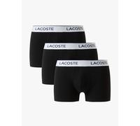 Lacoste 3 Pack Cotton Rich Trunks Black