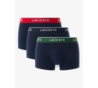 Lacoste 3 Pack Cotton Rich Trunks Navy Mix
