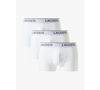 Lacoste 3 Pack Cotton Rich Trunks White