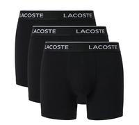Lacoste 3 Pack Cotton Stretch Boxer Briefs Black