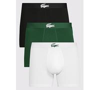 Lacoste 3 Pack Cotton Stretch Boxer Briefs, Multi, Size S, Men Print