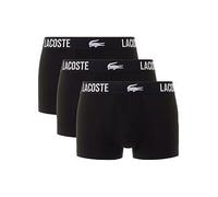 Lacoste 3 Pack Cotton Trunks- Black, Black, Size 2Xl, Men Black