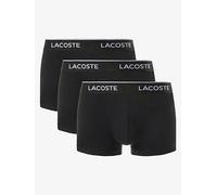 Lacoste 3 Pack Cotton Trunks- Black, Black, Size S, Men Black