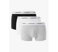 Lacoste 3 Pack Cotton Trunks - Grey, Grey, Size M, Men Grey
