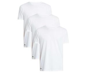 Lacoste 3 Pack Crew Lounge T-Shirts, White - XL