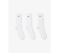 Lacoste 3 Pack Sport Mens High Cut Socks - White/White-White Z92 - White/White-White Z92 - UK9-UK11