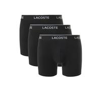 Lacoste 3-Pack Stretch Cotton Boxer Briefs, Black - Small
