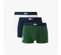 Lacoste 3 Pack Trunks Mens Trunks Thyme/Navy Blue/White - Small