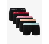 Lacoste 5-Pack Mens Trunks - Black/Ledge-Reseda-Pastille Mint-Lighthouse Red-Black U7I - Black/Ledge-Reseda-Pastille Mint-Lighthouse Red-Black U7I - M