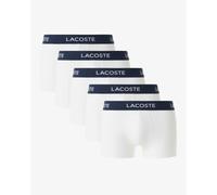 Lacoste 5-Pack Mens Trunks - White 001 - White 001 - M