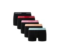 5 Pack Cotton Stretch Trunks Black (Black/Red/Green/Pink/Orange) S