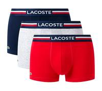 Lacoste Stretch Cotton Boxers Colour red navy blue white (3 units) - L