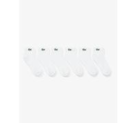 Lacoste 6-Pack Mid-Length Mens Sport Socks - White 001 - White 001 - UK9-12 EU43-46