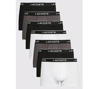 Lacoste 7 Pack Cotton Stretch Trunks, Multi, Size L, Men Print