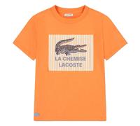 Lacoste Badge Accent Cotton T-shirt Size 8 years Orange