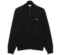 Lacoste AH1957 Full Zip High Neck Cotton Knit - Black - X-Large