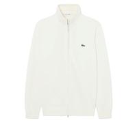 Lacoste AH1957 Full Zip High Neck Cotton Knit - Flour - Medium