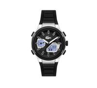 Lacoste Analog Digital Chrono Watch for Men LC33 Collection with Black Silicone Strap - 2011516