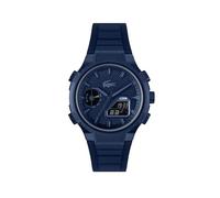 Lacoste Analog-Digital Multifunction Quartz Watch for Men LC33 Collection with Navy Blue Silicone Bracelet - 2011448
