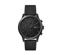 Lacoste Analogue Multifunction Quartz Watch for Men LACOSTE.12.12 Collection with Black Leather Strap - 2010997