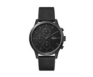 Lacoste Analogue Multifunction Quartz Watch for Men LACOSTE.12.12 Collection with Black Leather Strap - 2010997
