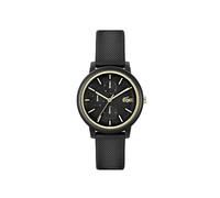 Lacoste Analogue Multifunction Quartz Watch for Women LACOSTE.12.12 Multi Collection with Black Silicone Bracelet - 2001327