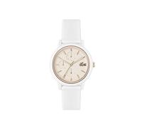 Lacoste Analogue Multifunction Quartz Watch for Women LACOSTE.12.12 Multi Collection with White Silicone Bracelet - 2001326