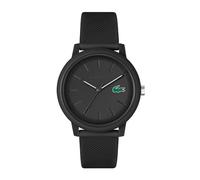 Men’s Lacoste.12.12 Black Silicone Strap Watch Size One size Without Color