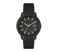 Lacoste Analogue Quartz Watch for Men LACOSTE.12.12 Collection with Black Silicone Bracelet - 2011233