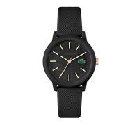 Lacoste Analogue Quartz Watch for Women LACOSTE.12.12 Collection with Black Silicone Bracelet - 2001212