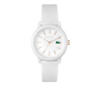 Lacoste Analogue Quartz Watch for Women LACOSTE.12.12 Collection with White Silicone Bracelet - 2001211