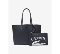 Lacoste Anna Reversible Crocodile-Effect Tote Bag Navy Blue Women