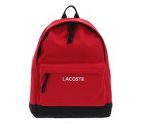 Lacoste Men's Fashion Backpack, 100% Recycled Polyester, Red/Black (M09), standard size, Fashionable