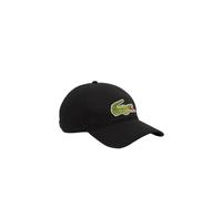 Lacoste Baseball Cap Black Mens Large Croc Logo One Size RK9871