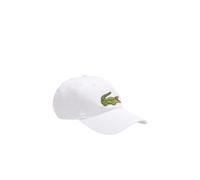Lacoste Baseball Cap White Mens Large Croc Logo One Size RK9871