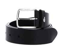 LACOSTE belt Elegance Grained Leather Belt W100 Noir