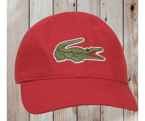 LACOSTE Big Croc Logo Gabardine Cap Classic big Crocodile Hat Unisex RK4711