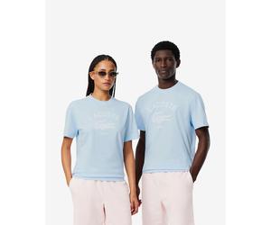 Lacoste Big Logo Ultra-Dry short sleeve T-shirt light blue - XXS