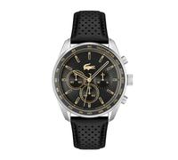 Lacoste Boston Chronograph Watch for Men with Stainless Steel or Leather Strap
