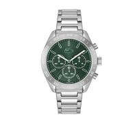 Lacoste Boston Men's Green Dial Silver-Tone Stainless Steel Bracelet Watch