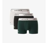 Lacoste Boxers 3 Pack Mens Black Grey Green Boxer Shorts Size M L XL